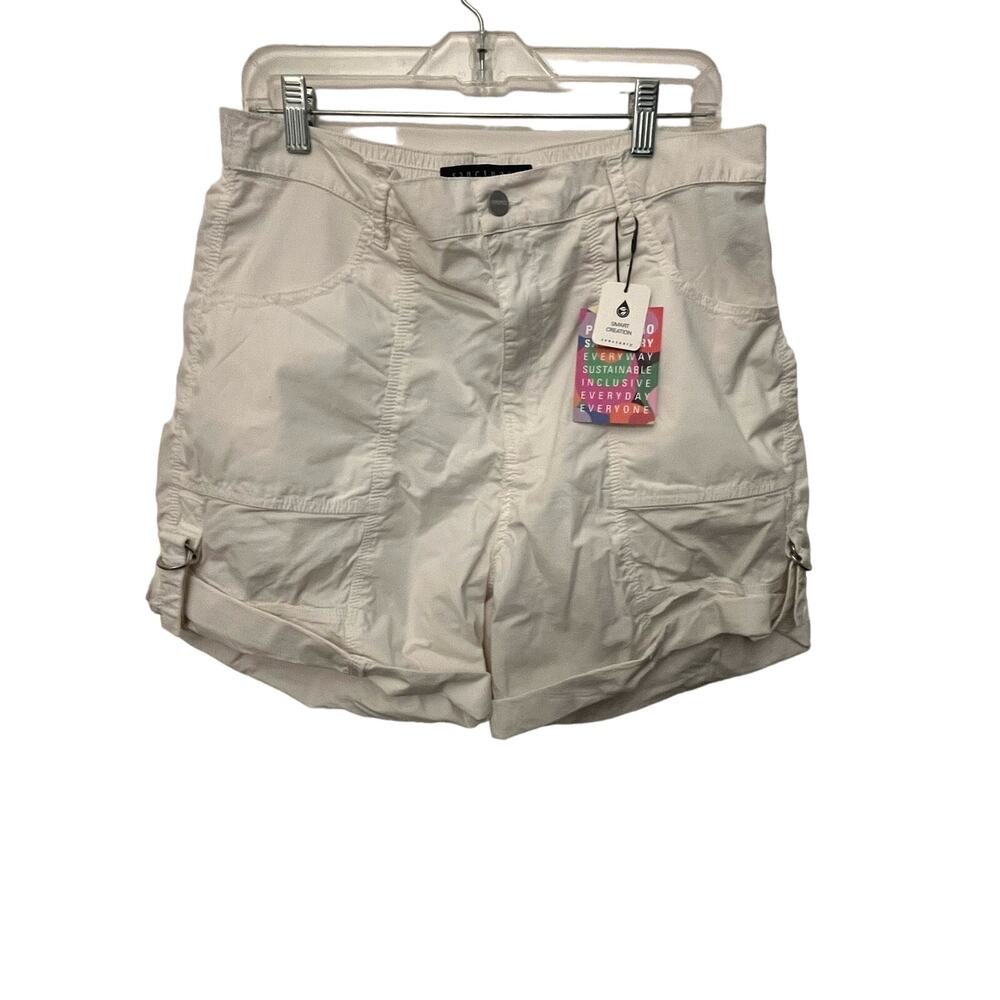 NWT Sanctuary white cargo shorts size 33